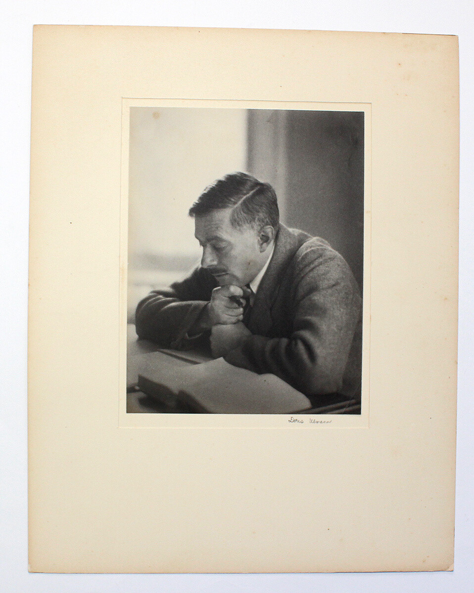 An Original Highly Collected Large Platinum Studio Portrait Photograph of Henry Williamson by the American photographer Doris Ulmann Taken in 1930