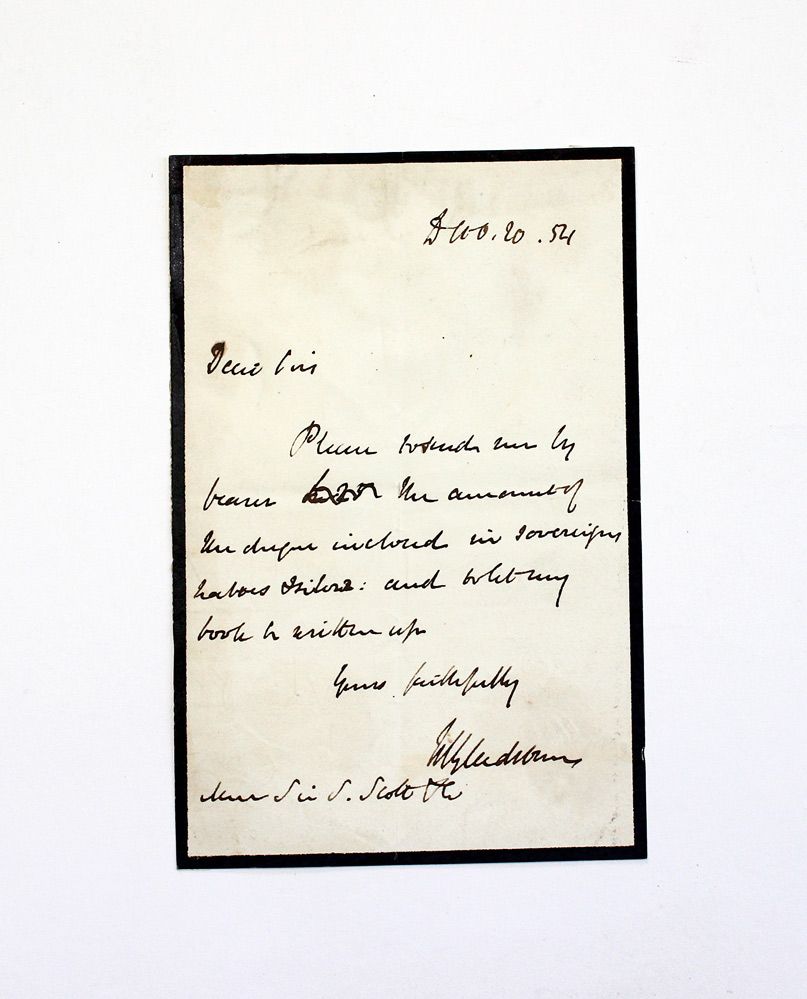 An Original Letter Handwritten and Signed by Prime Minister William  Gladstone