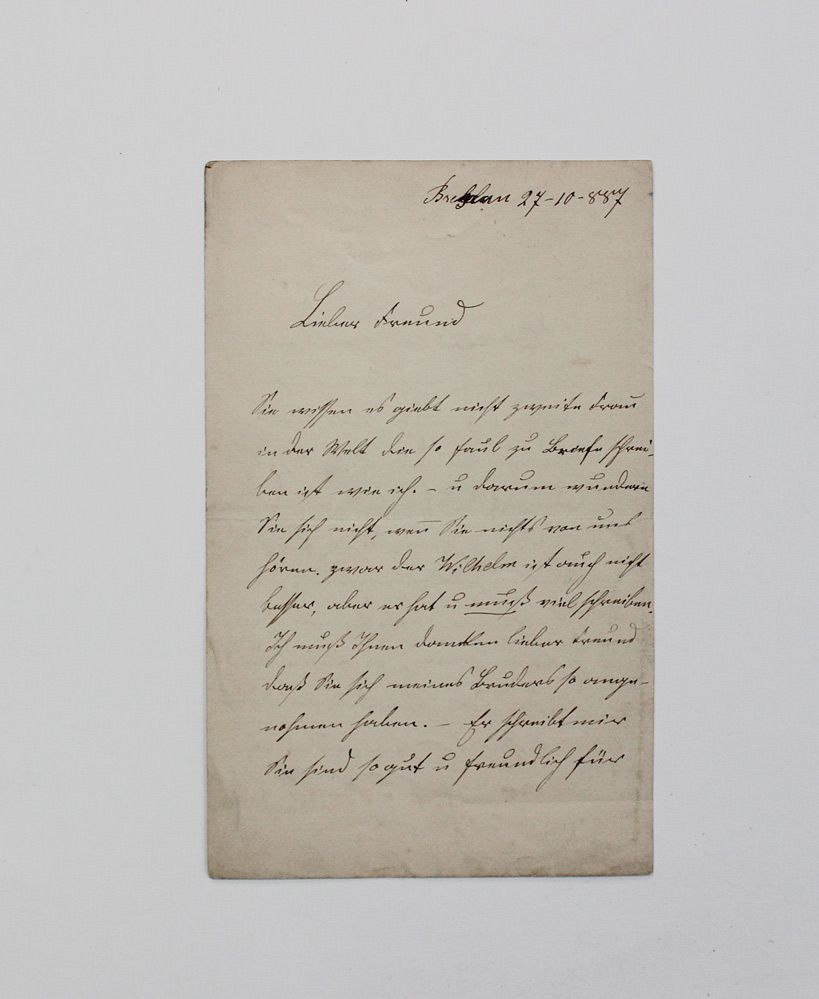 An Original Hand Written and Signed Letter by Polish Soprano Marcella Sembrich