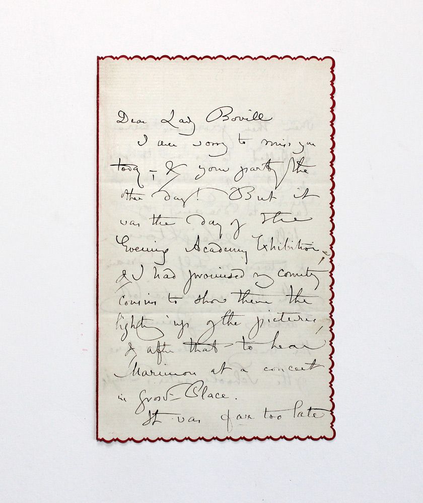 An Original Handwritten and Signed Letter by Writer and Reformer Caroline Norton.