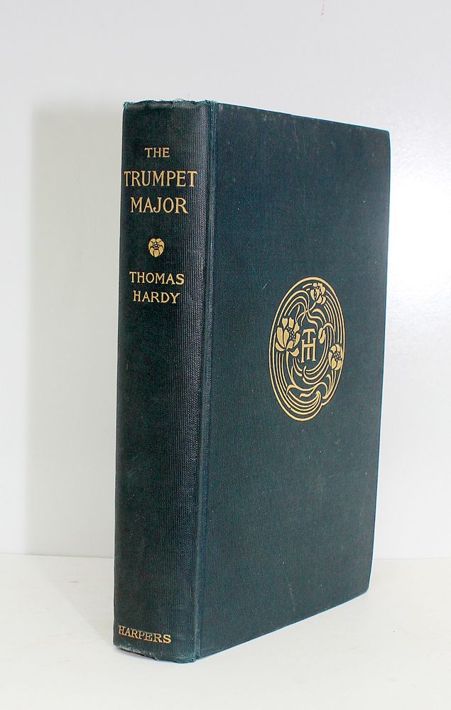 The Trumpet Major - A fabulous manuscript book owned by Grace Alexandor ‘ My Elegy’ that is annotated with her writing, photographs, pressed flowers and newspaper cuttings. -Thomas Hardy