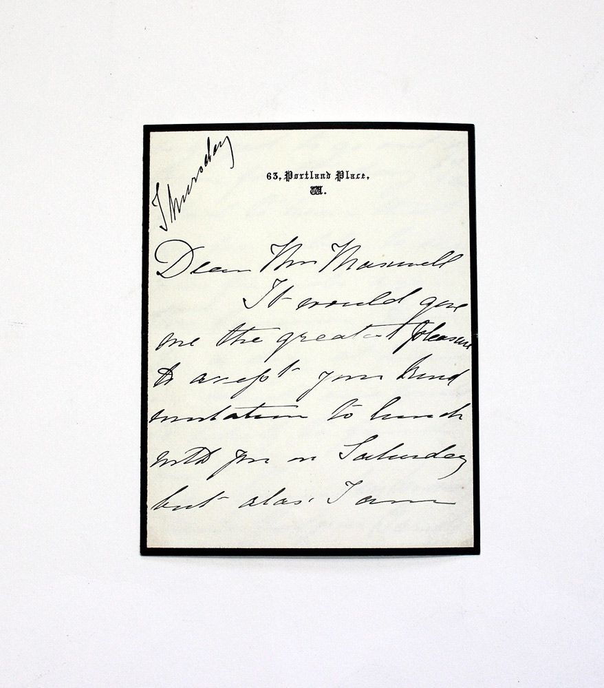 An Original Handwritten and Signed Letter by The Secret Garden Writer Frances Hodgson Burnett