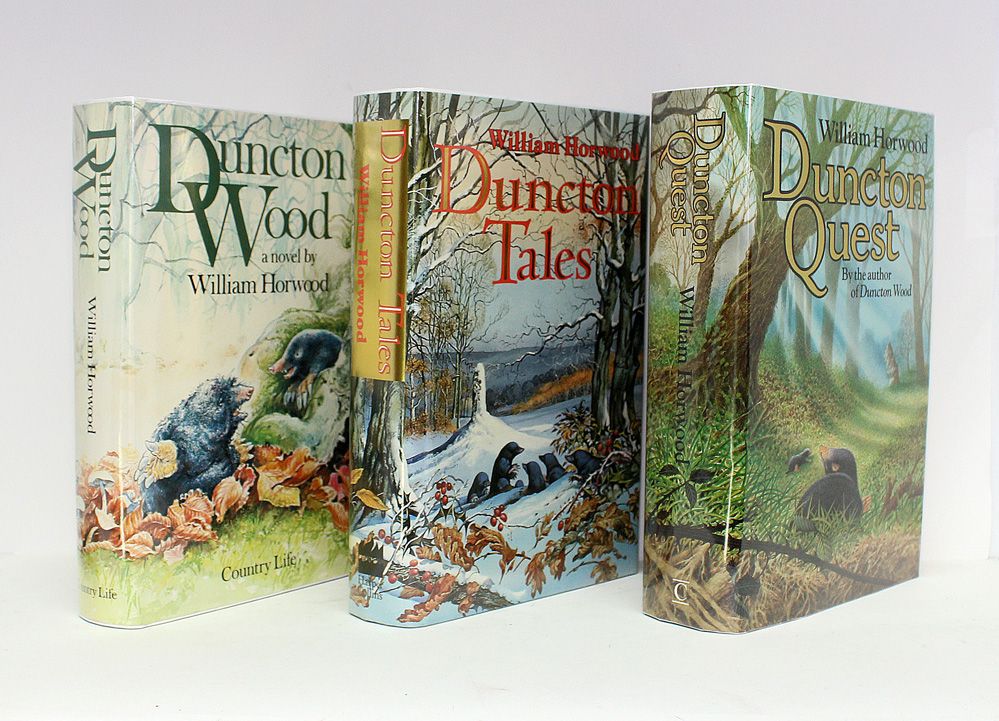 Duncton Wood, Duncton Tales, Duncton Quest - Signed Presentations from the Author William Horwood to his Mother In Law. - William Horwood SIGNED