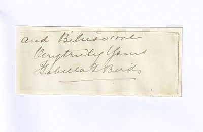 An Original Handwritten Autograph Letter Base signed by the Female Explorer Isabella Lucy Bird.