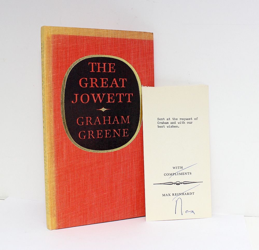 The Great Jowett - Ownership Label of Vivian Greene the Wife of Graham Greene.