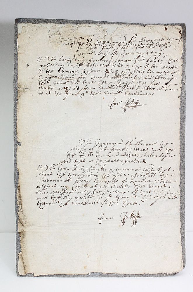 A very rare Original Handwritten and Signed Document by member of Parliament of Ireland and Dublin Recorder John Bysse
