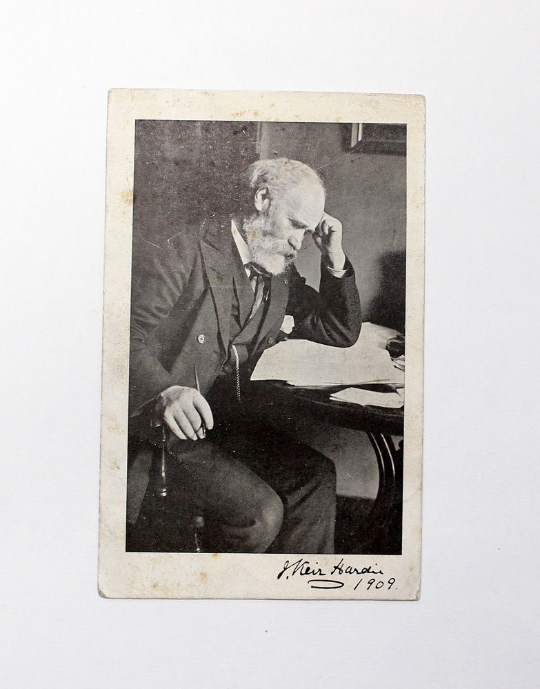 An Original Signed Keir Hardie Postcard Picture by Labour Party Founder James Keir Hardie