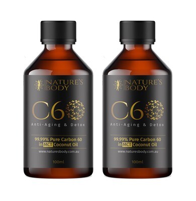 Carbon 60 in Premium MCT Coconut Oil - 100ml X 2 Carbon 60 in Premium MCT Coconut Oil - 100ml X 2