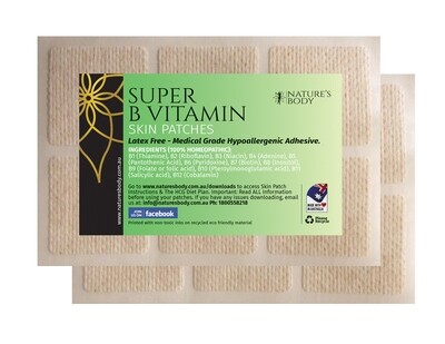 Super B Vitamin Body Patches (12) - 30 Day Supply Super B Vitamin Body Patches (12) - 30 Day Supply