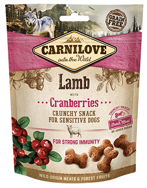 Carnilove Lamb with Cranberries Dog Treats 200g