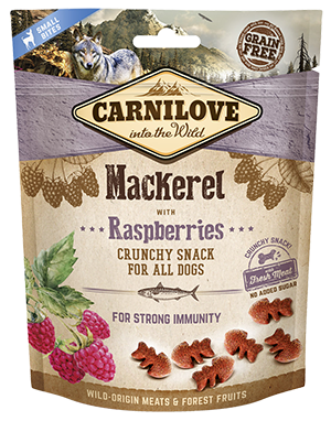 Carnilove Mackerel with Raspberries Dog Treats 200g