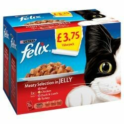 Felix Pouch Meaty Selection in Jelly 12 Pack 100g