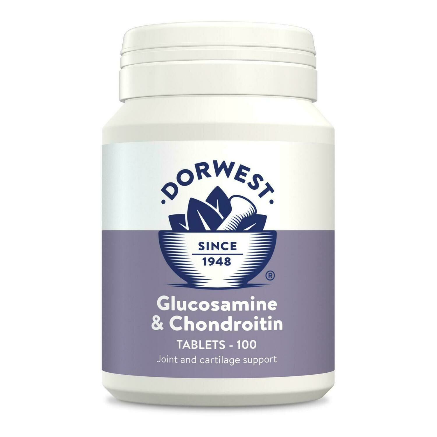 Dorwest Herbs Glucosamine & Chondroitin Tablets For Dogs And Cats (100)