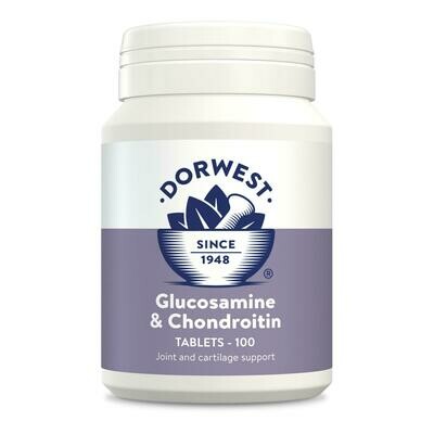 Dorwest Herbs Glucosamine & Chondroitin Tablets For Dogs And Cats (100)
