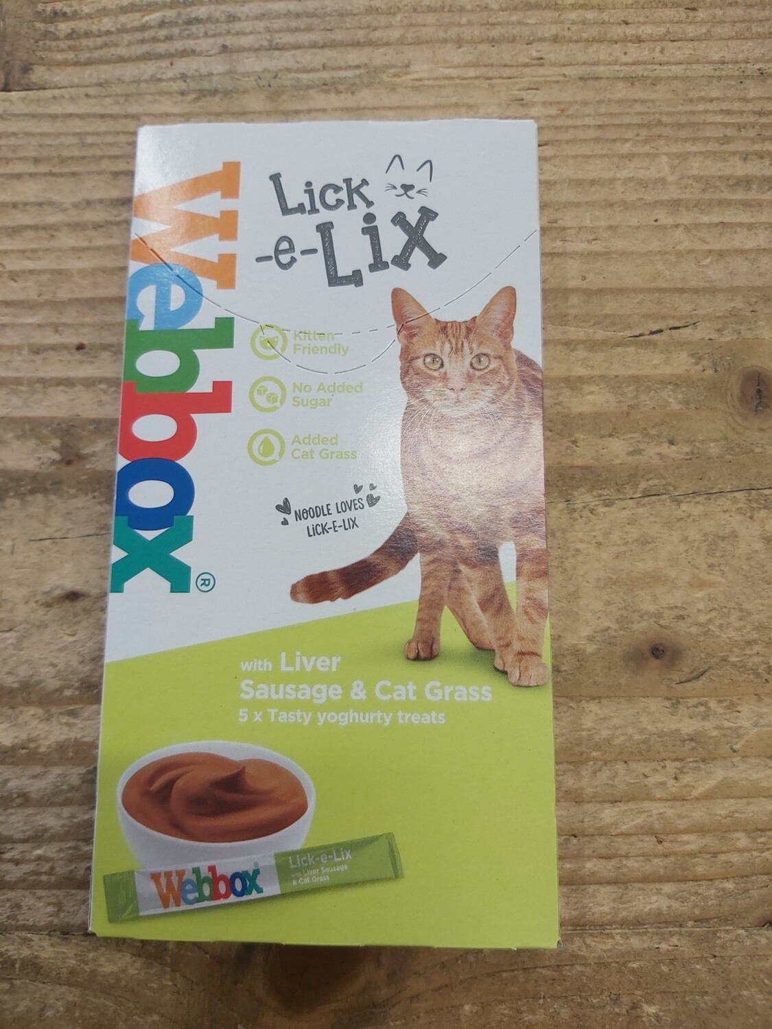 Webbox Lick-e-Lix Liver sausage & Cat Grass