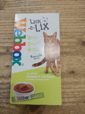 Webbox Lick-e-Lix Liver sausage &amp; Cat Grass