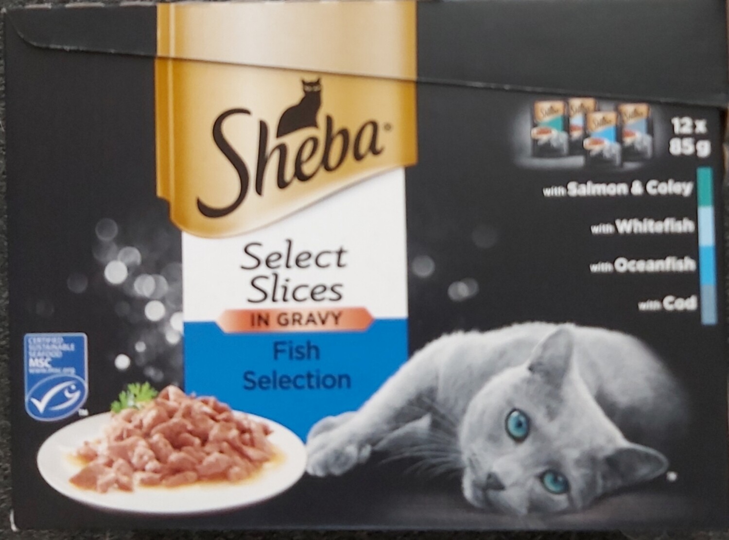 Sheba Select Slices Fish in Gravy 12 x 85g