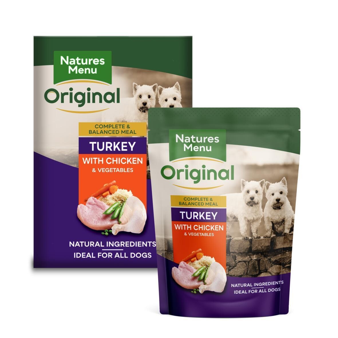 Natures Menu Dog Adult Pouch Turkey & Chicken 300g