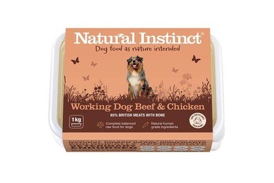 Natural Instinct Working Dog Beef &amp; Chicken 2x500g