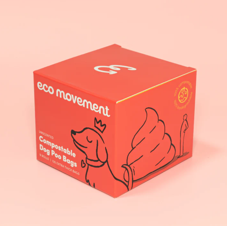 Eco Movement Compostable Dog Poo Bags 135 Bags