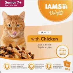Iams Delights Senior Cat Chicken in Jelly 8pk
