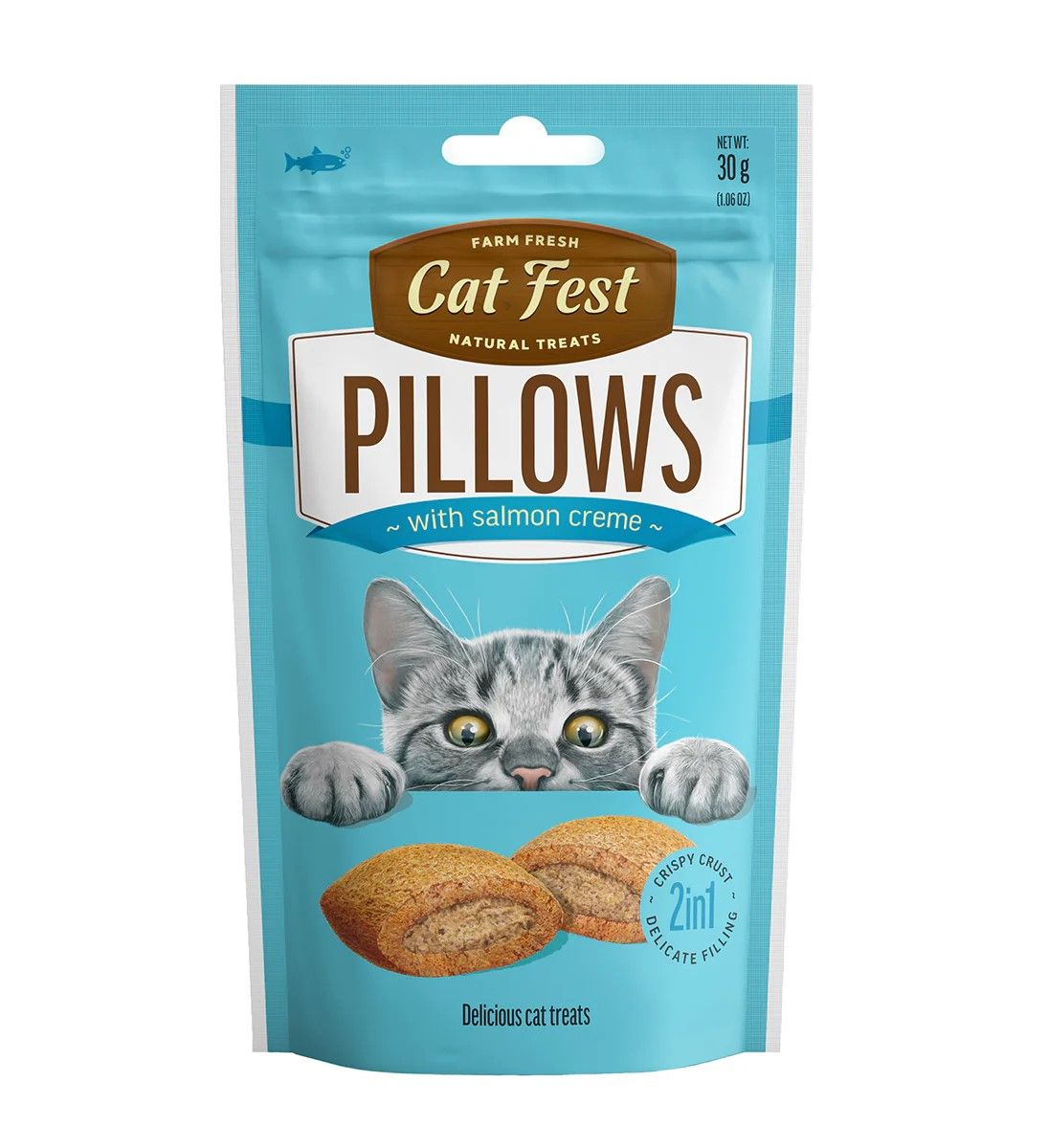 Pillows With Salmon Creme