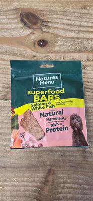 Country Hunter Superfood Bar Salmon &amp; White Fish with Cranberries &amp; Kelp 70g