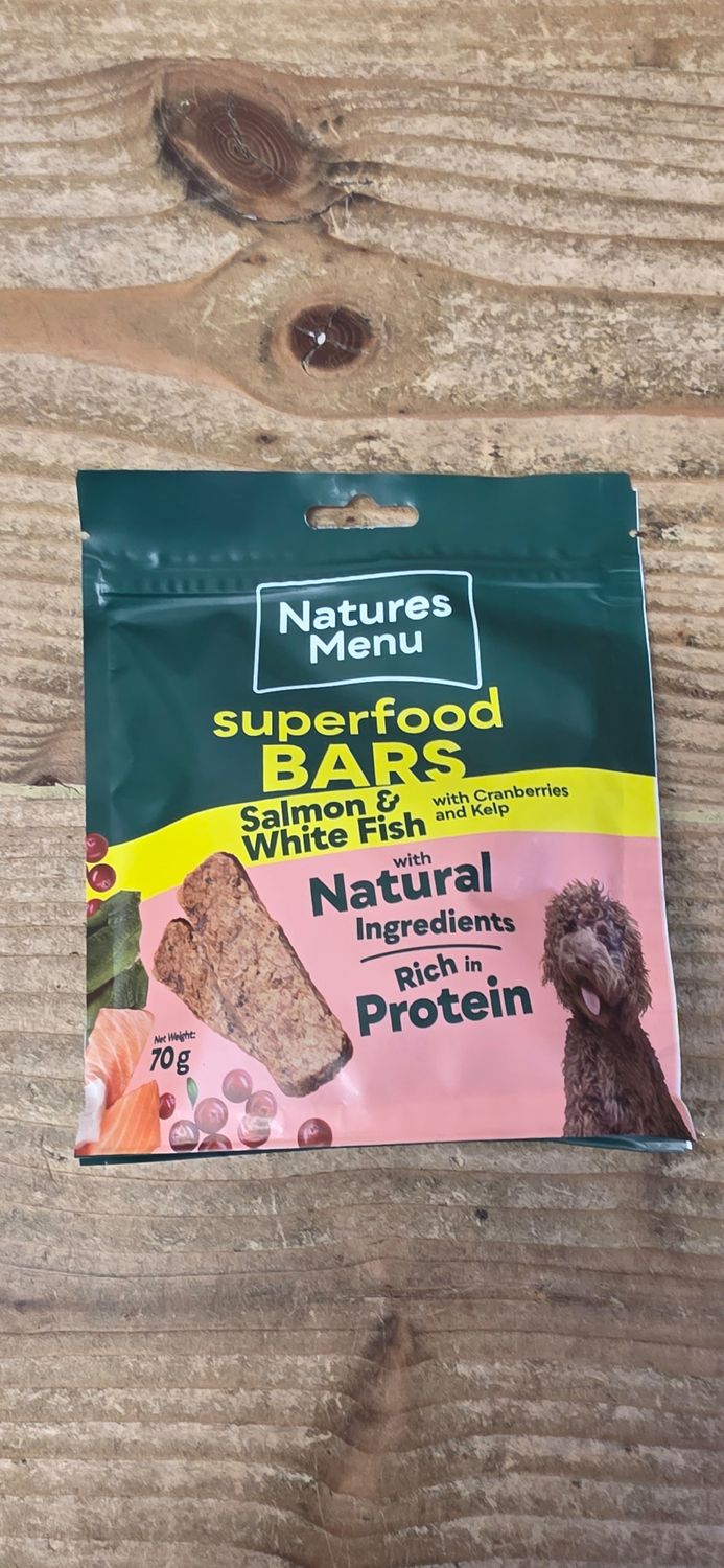 Country Hunter Superfood Bar Salmon &amp; White Fish with Cranberries &amp; Kelp 70g
