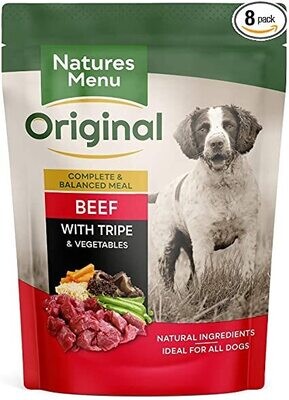 Natures Menu Dog Adult Pouch Beef &amp; Tripe 300g