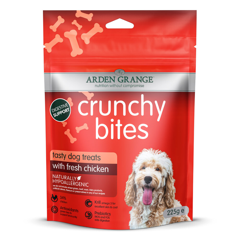 Arden Grange Crunchy Bites Chicken 225g