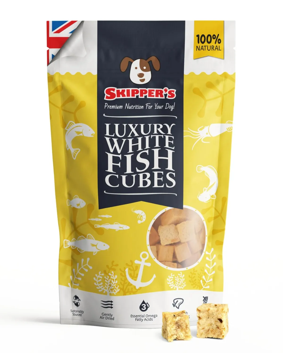 Skipper's Luxury White Fish Cubes 70g