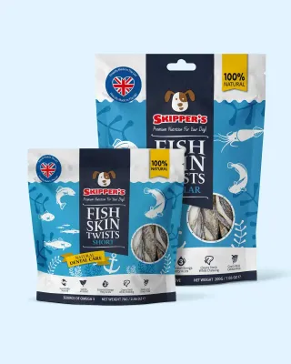 Skipper's Fish Skin Twists Short 70g