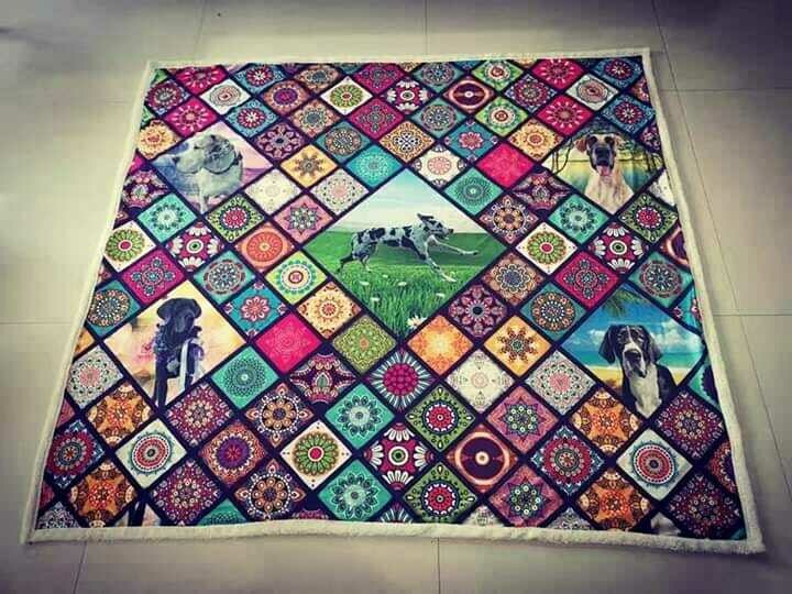 Great Dane Mandala Great Dane Theme Snuggle Blanket - 150 x 200cm