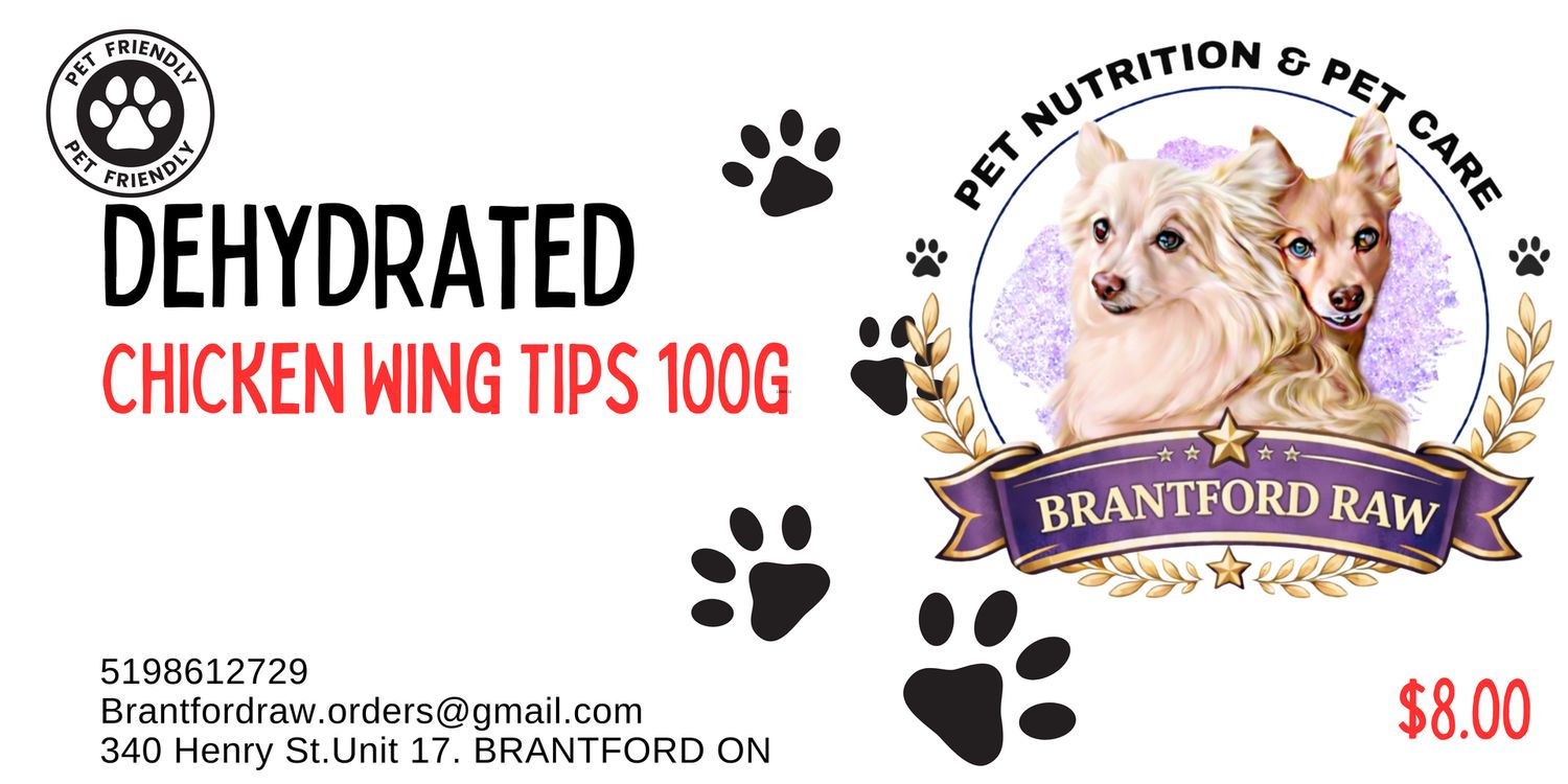 Dehydrated Chicken Wing Tips 100g