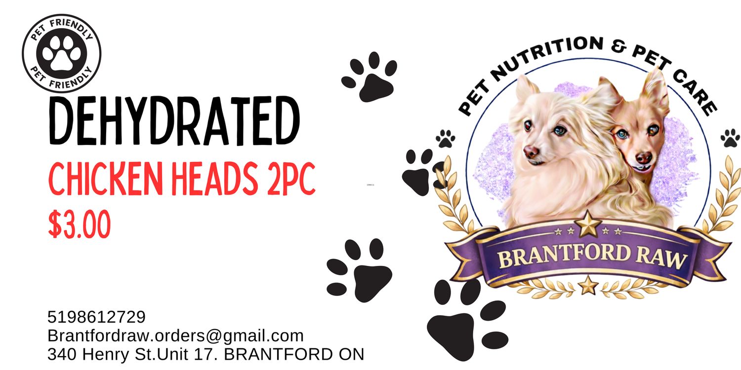 Dehydrated Chicken Heads 2pc