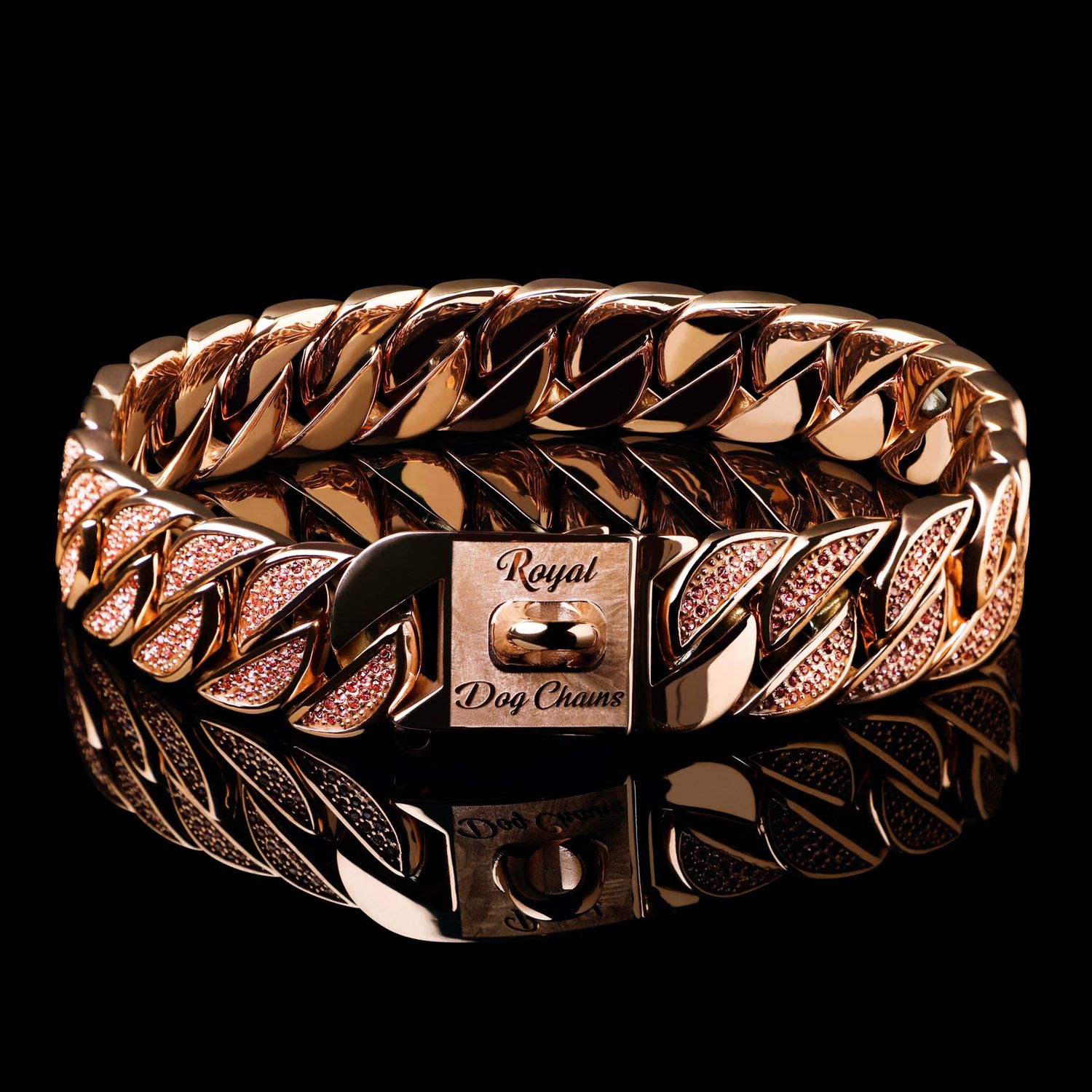 RDC-20mm rose gold diamond