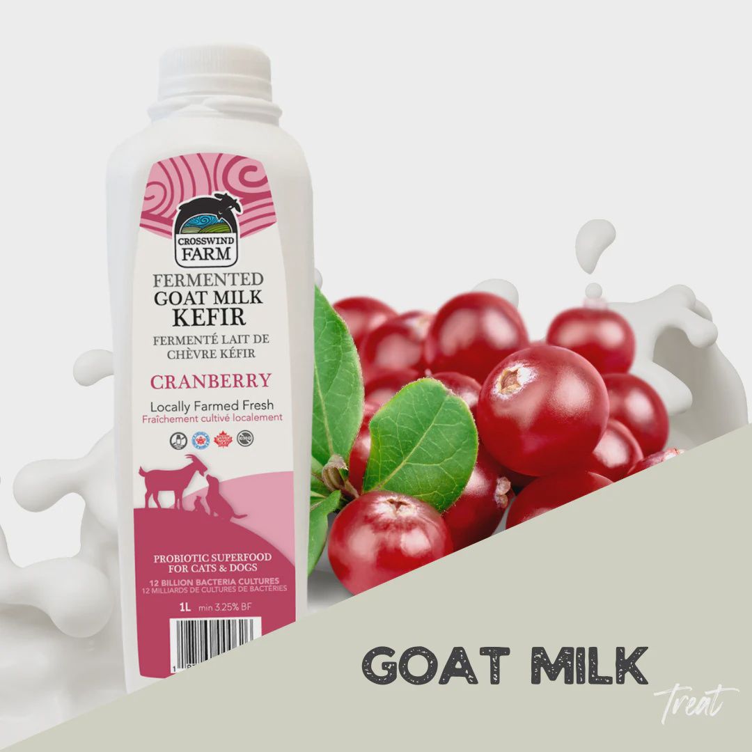 Crosswind Farm Frozen Fermented Goat Milk Kefir Cranberry 1L