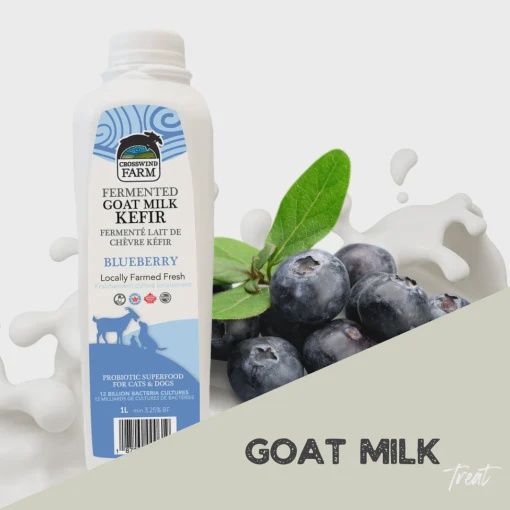 Crosswind Farm Frozen Fermented Goat Milk Kefir Blueberry 1L