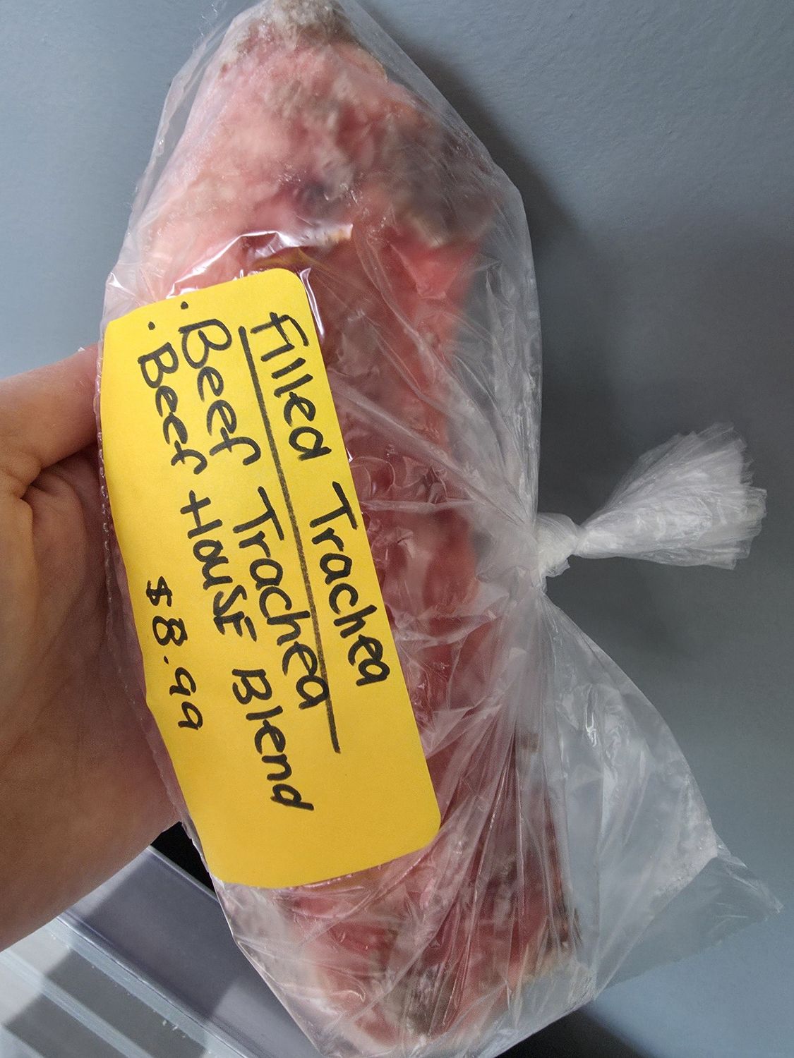 Beef Trachea stuffed with BHB