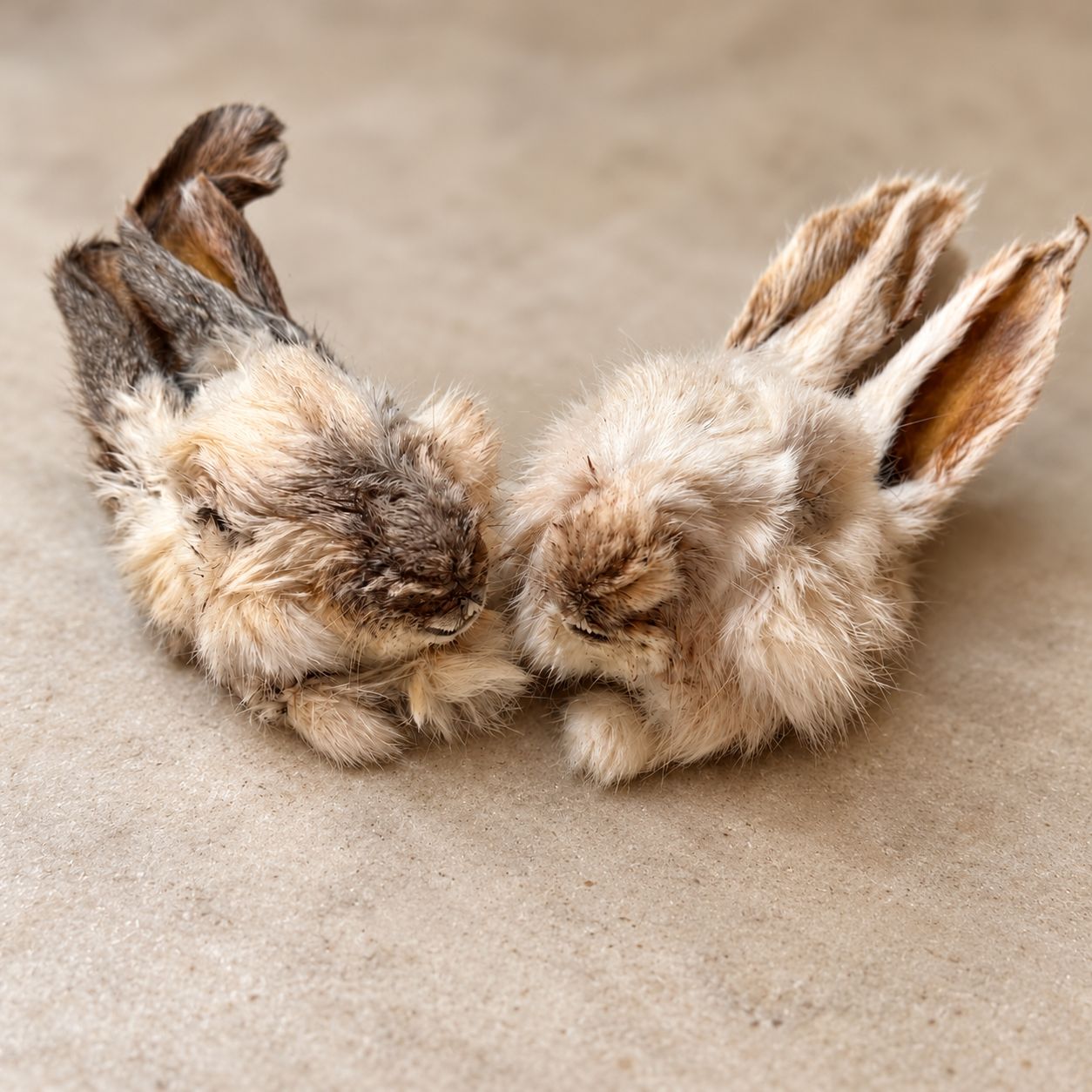 Full rabbit head with ears