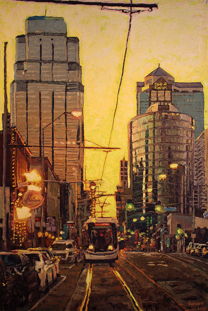 Lemon Drop Sky Over Chocolate Streetcar