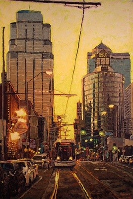 Lemon Drop Sky Over Chocolate Streetcar