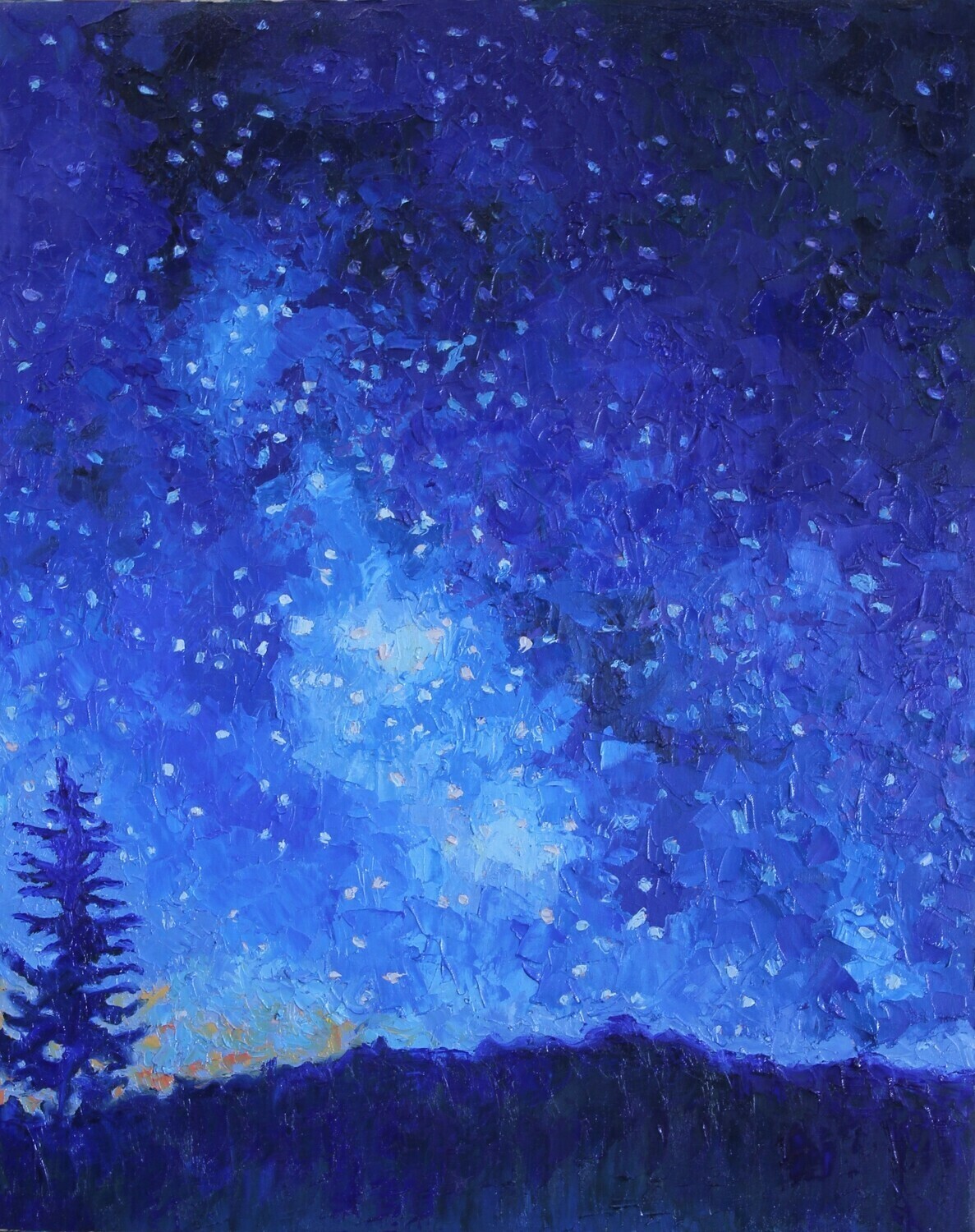 Colorado Sky with Pine Tree