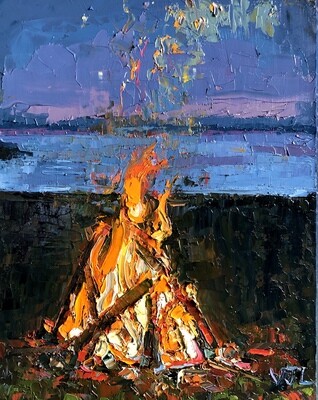Cadmium Orange Flames