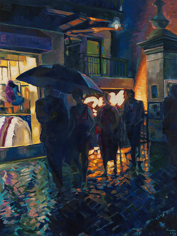 Plaza Pedestrians