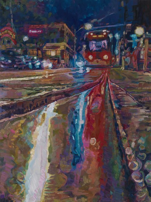 Street Car In City Market