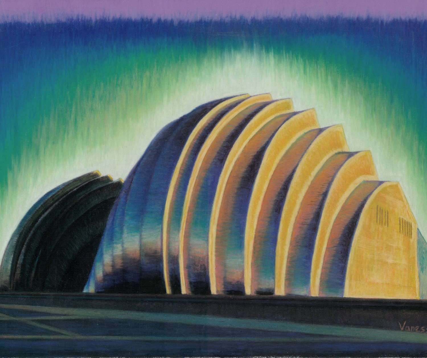 Green and Blue Kauffman Performing Arts Center