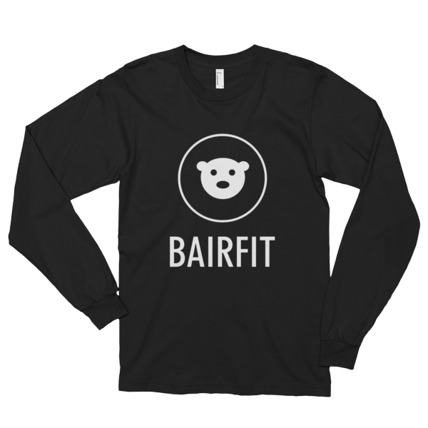 Bairfit Black Long sleeve t-shirt (unisex)