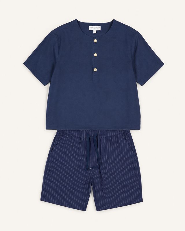 The Beaumont Navy Linen Set