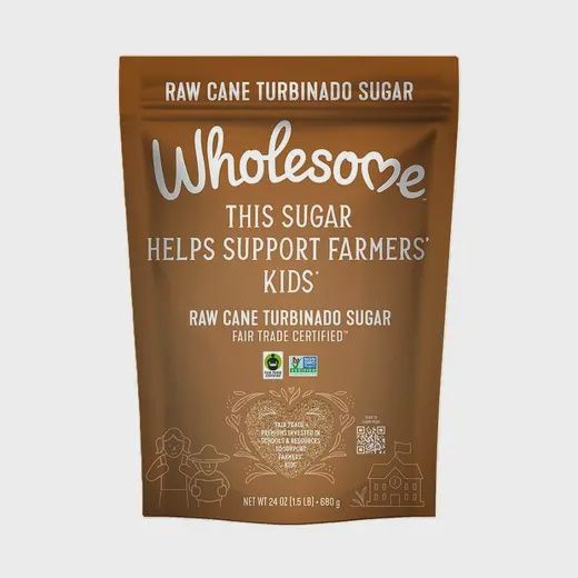 WHOLESOME SWEETENERS SUGAR RAW CANE SUGAR 24 OZ